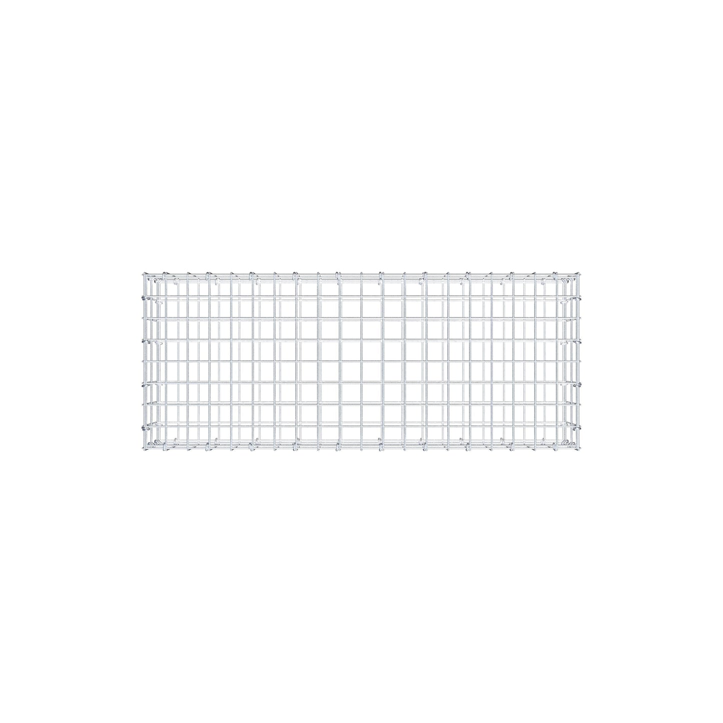 Gabion 100 cm x 20 cm x 40 cm (L x H x P), mailles 5 cm x 10 cm, anneau en C
