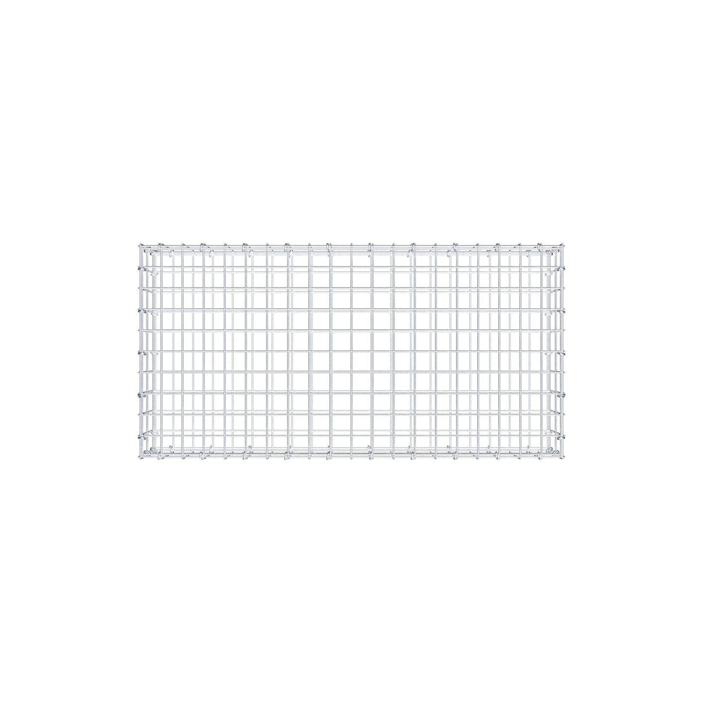Gabion 100 cm x 20 cm x 50 cm (L x H x D), mesh size 5 cm x 10 cm, C-ring