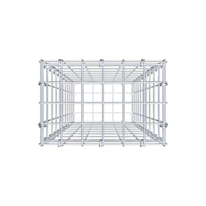 Gabion 100 cm x 30 cm x 20 cm (L x H x D), maskstorlek 5 cm x 10 cm, C-ring