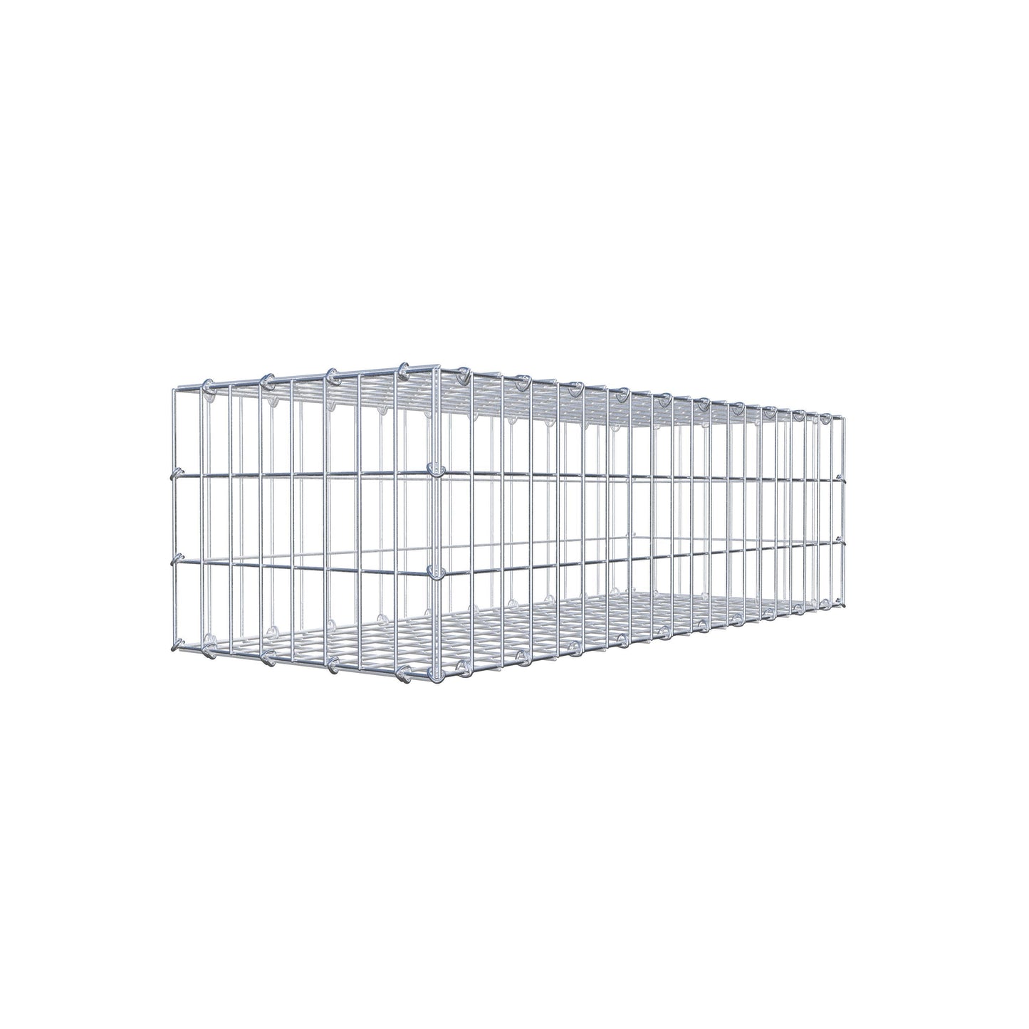 Gabione 100 cm x 30 cm x 40 cm (L x H x T), Maschenweite 5 cm x 10 cm, C-Ring