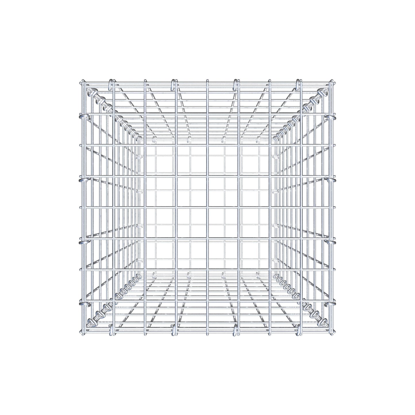 Gabbione 100 cm x 40 cm x 40 cm (L x H x P), maglia 5 cm x 10 cm, anello a C