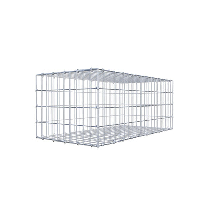 Gabbione 100 cm x 40 cm x 50 cm (L x H x P), maglia 5 cm x 10 cm, anello a C