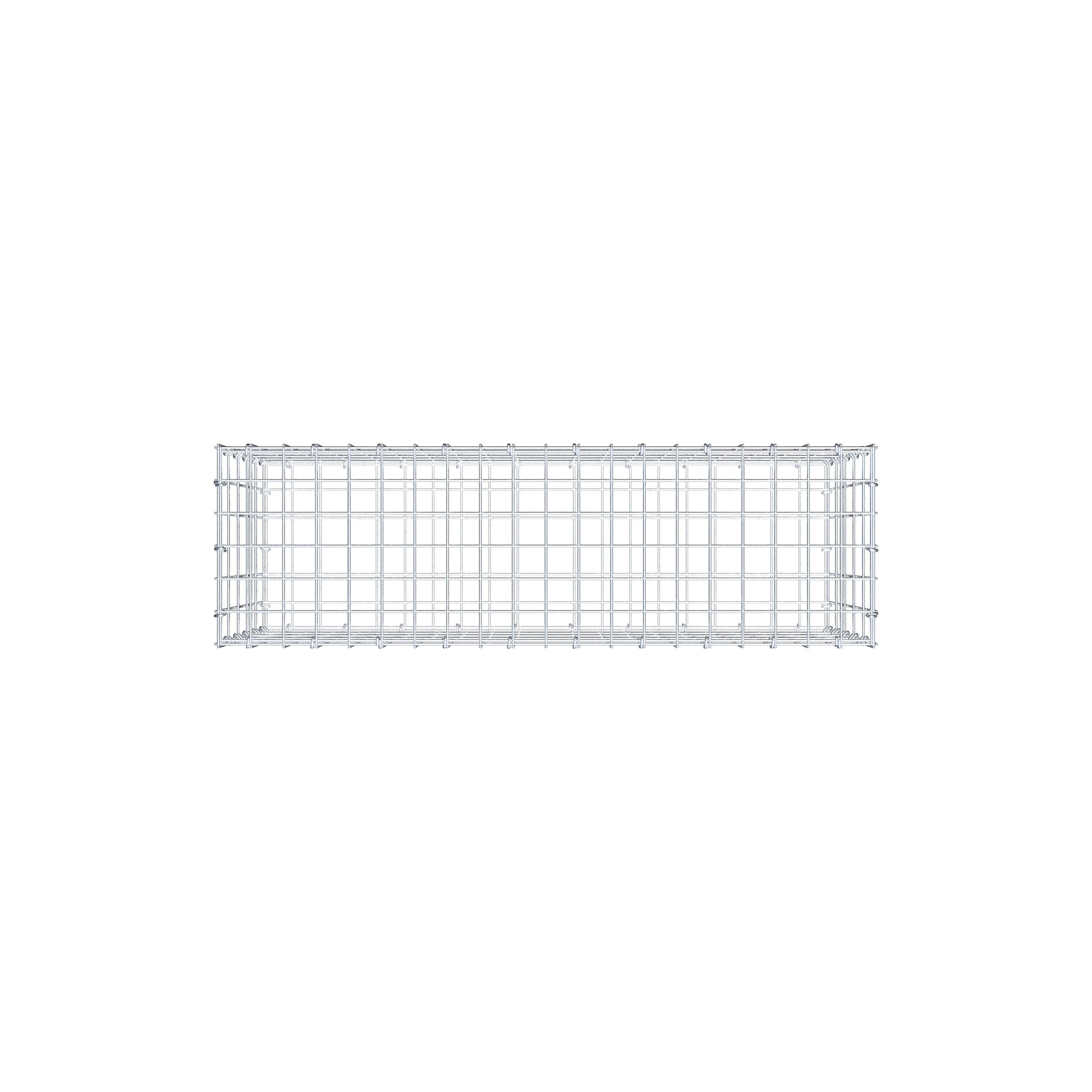 Gabione 100 cm x 50 cm x 30 cm (L x H x T), Maschenweite 5 cm x 10 cm, C-Ring