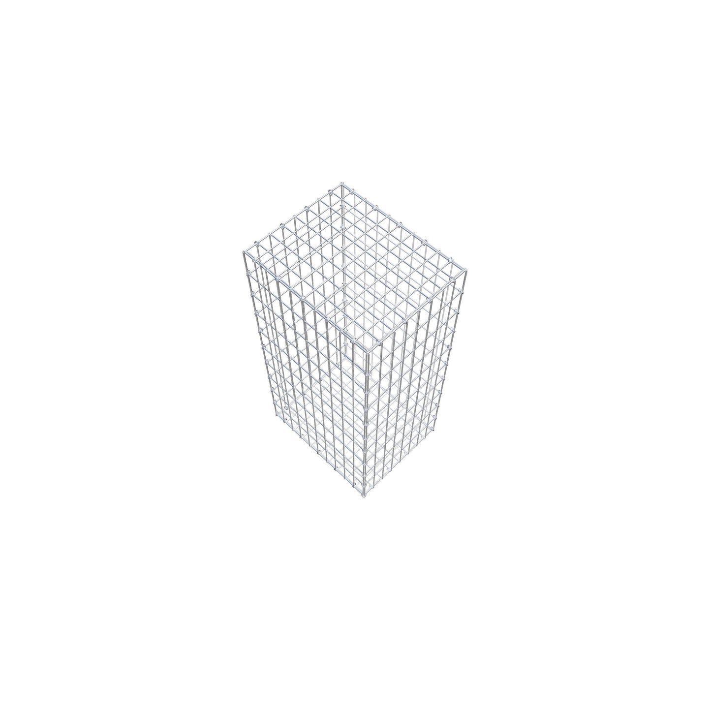 Gabbione 100 cm x 50 cm x 40 cm (L x H x P), maglia 5 cm x 10 cm, anello a C