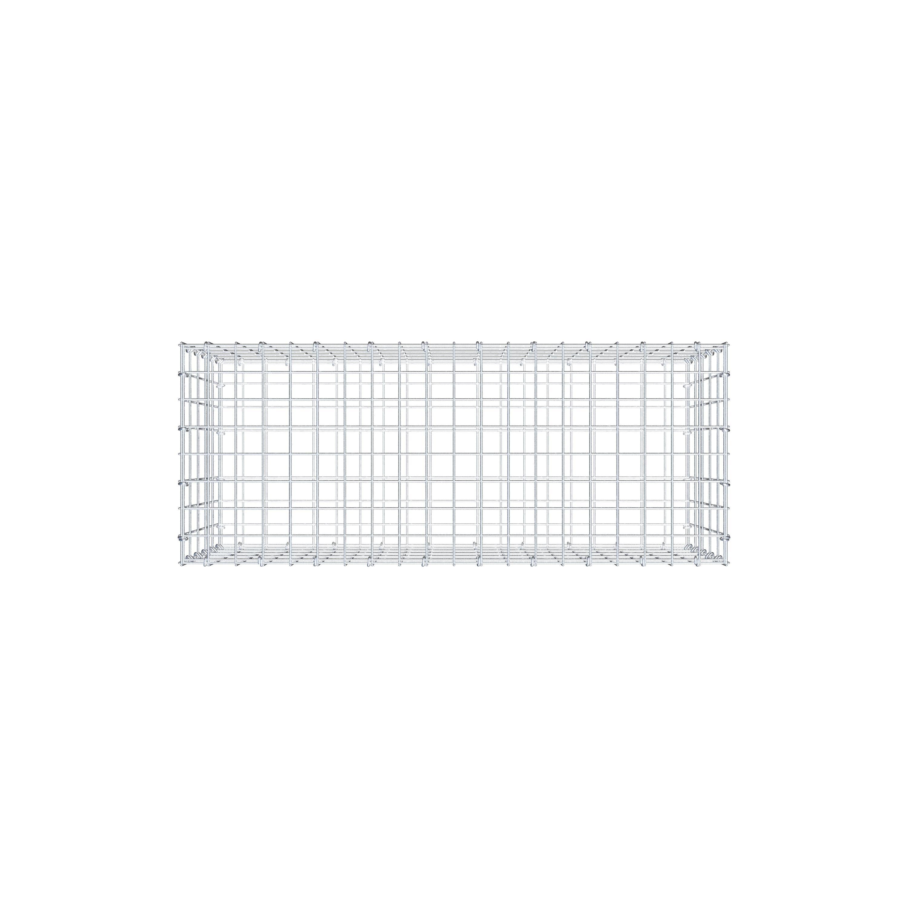 Gabione 100 cm x 50 cm x 40 cm (L x H x T), Maschenweite 5 cm x 10 cm, C-Ring