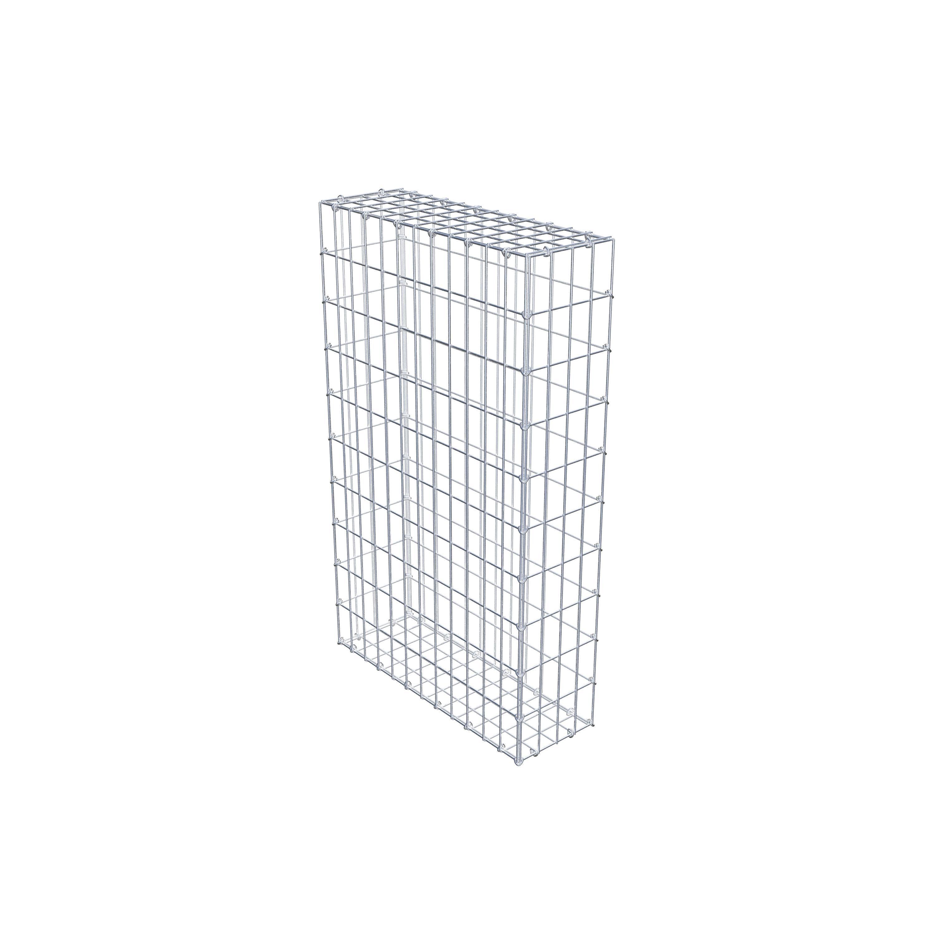 Gabion 100 cm x 60 cm x 20 cm (L x H x D), mesh size 5 cm x 10 cm, C-ring