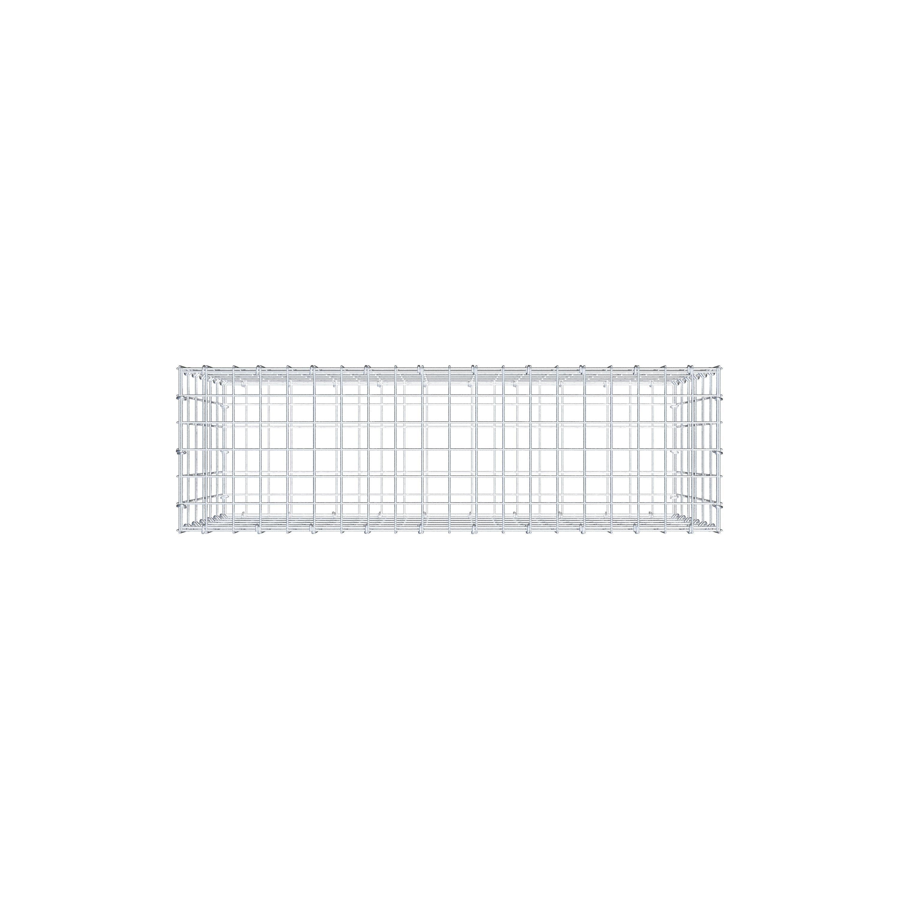 Gabione 100 cm x 60 cm x 30 cm (L x H x T), Maschenweite 5 cm x 10 cm, C-Ring