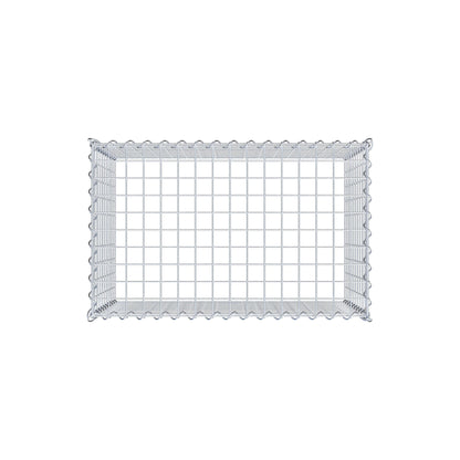 Opvokset gabion type 3 80 cm x 50 cm x 50 cm (L x H x D), maskestørrelse 5 cm x 5 cm, spiral