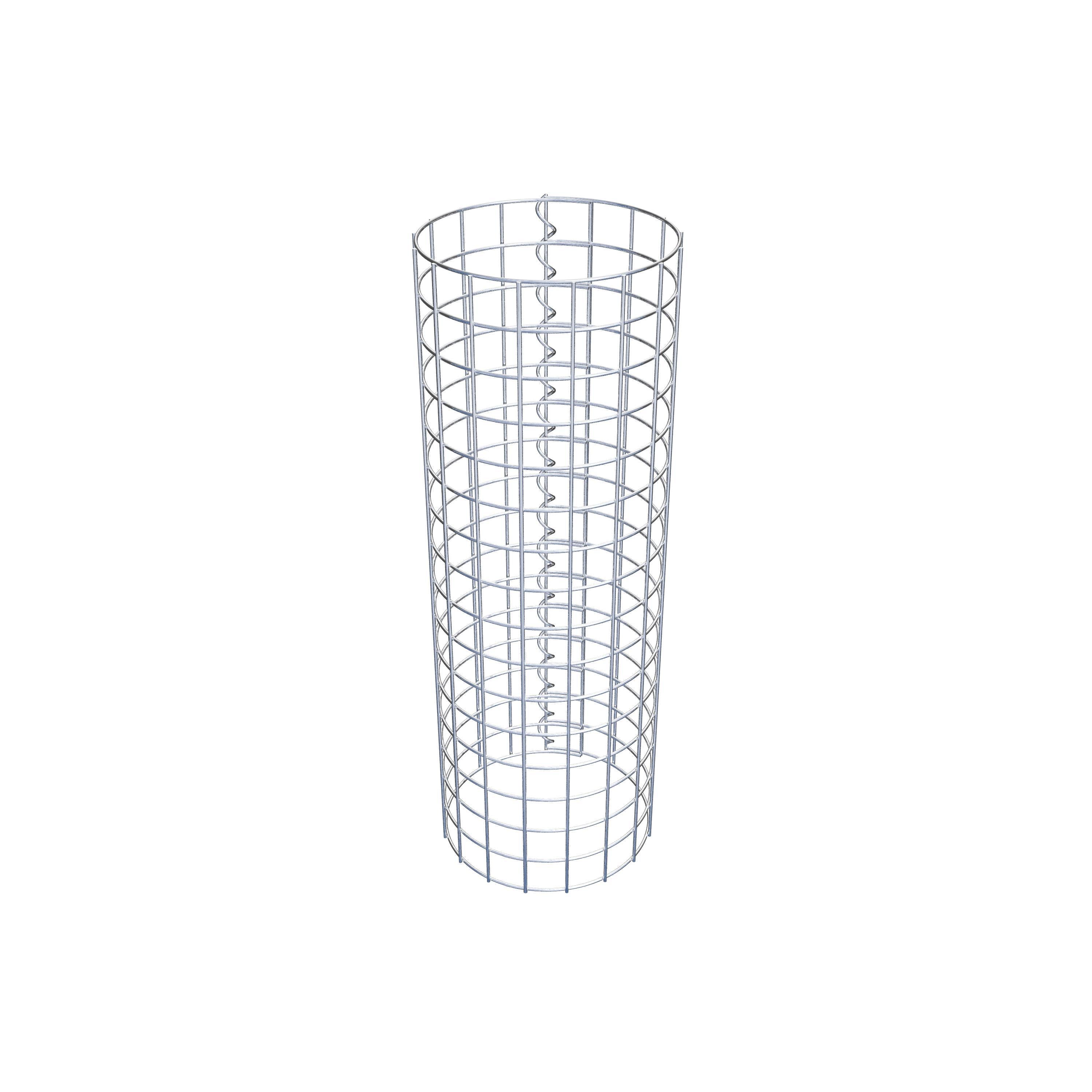 Coluna de gabião diâmetro 27 cm MW 5 x 5 cm redondo