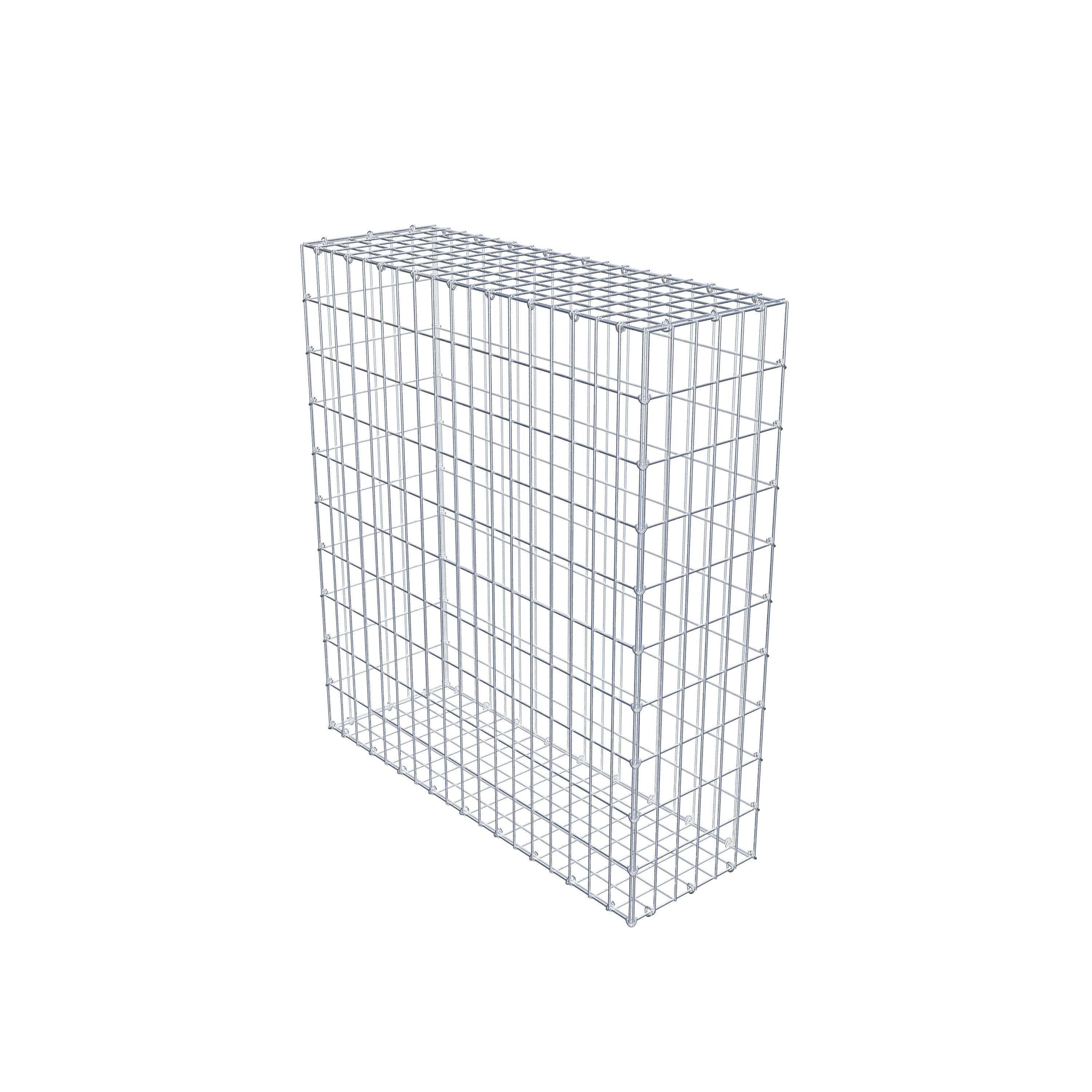 Gabion 100 cm x 90 cm x 30 cm (L x H x D), maskstorlek 5 cm x 10 cm, C-ring