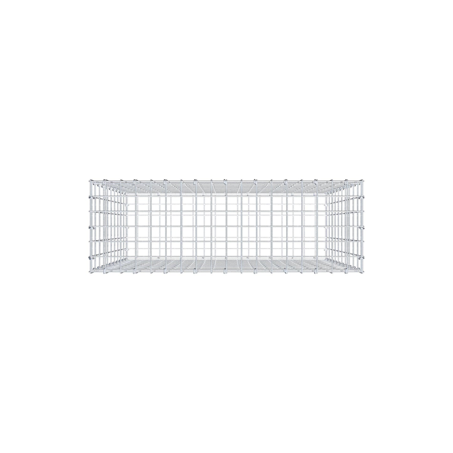 Gabion 100 cm x 90 cm x 30 cm (L x H x D), maskstorlek 5 cm x 10 cm, C-ring