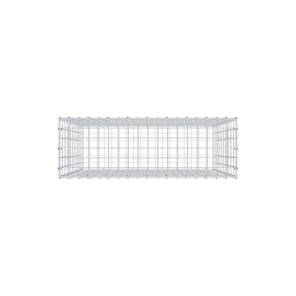 Gabion 100 cm x 90 cm x 30 cm (L x H x D), maskstorlek 5 cm x 10 cm, C-ring