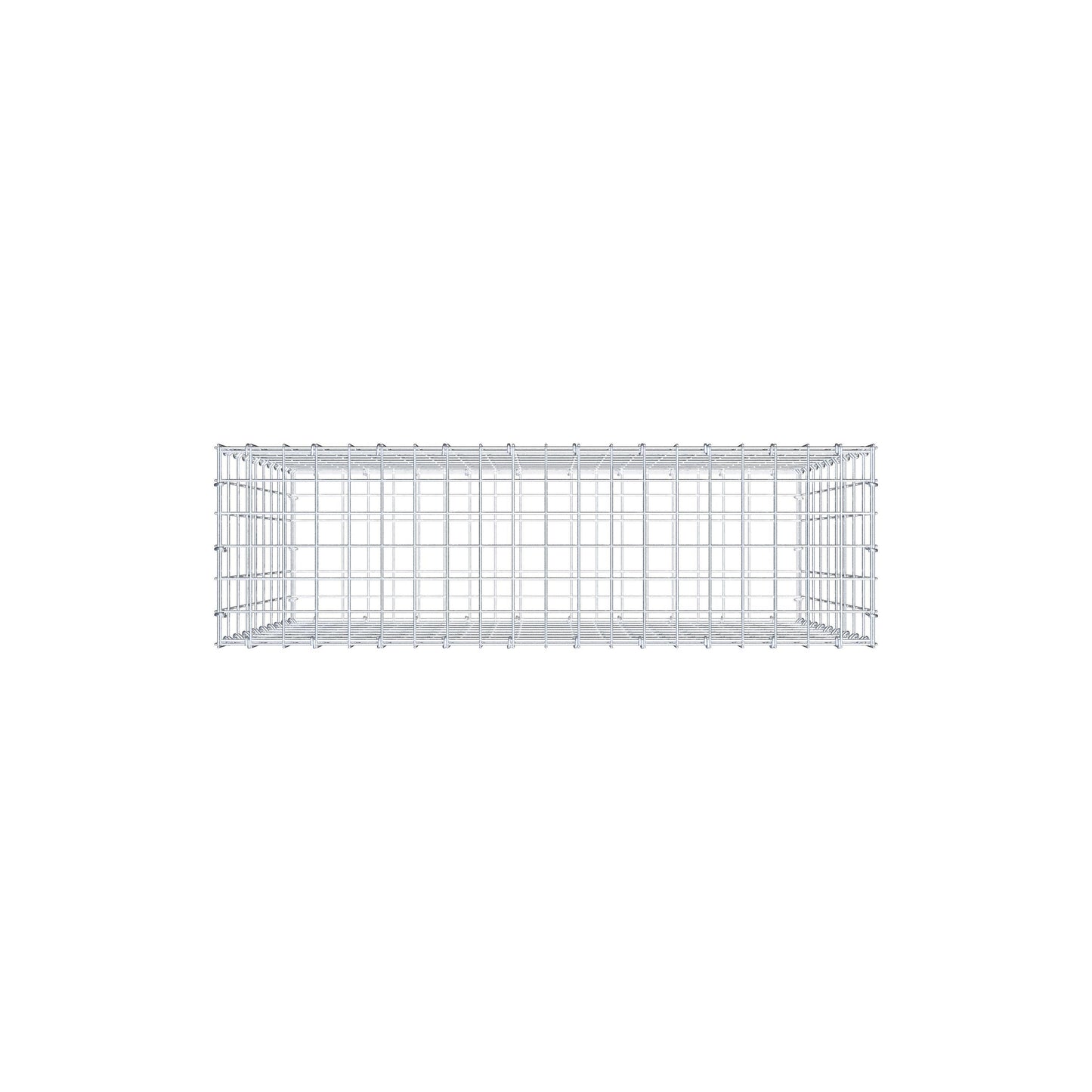 Gabion 100 cm x 90 cm x 30 cm (L x H x D), maskstorlek 5 cm x 10 cm, C-ring