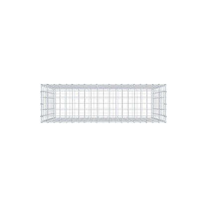 Gabion 100 cm x 90 cm x 30 cm (L x H x D), maskstorlek 5 cm x 10 cm, C-ring