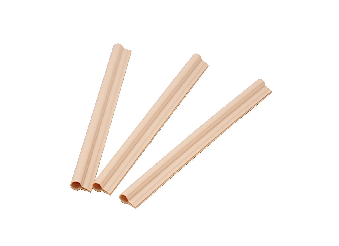 2x clips de fixation pour bande de protection visuelle beige MW 5 x 20 cm