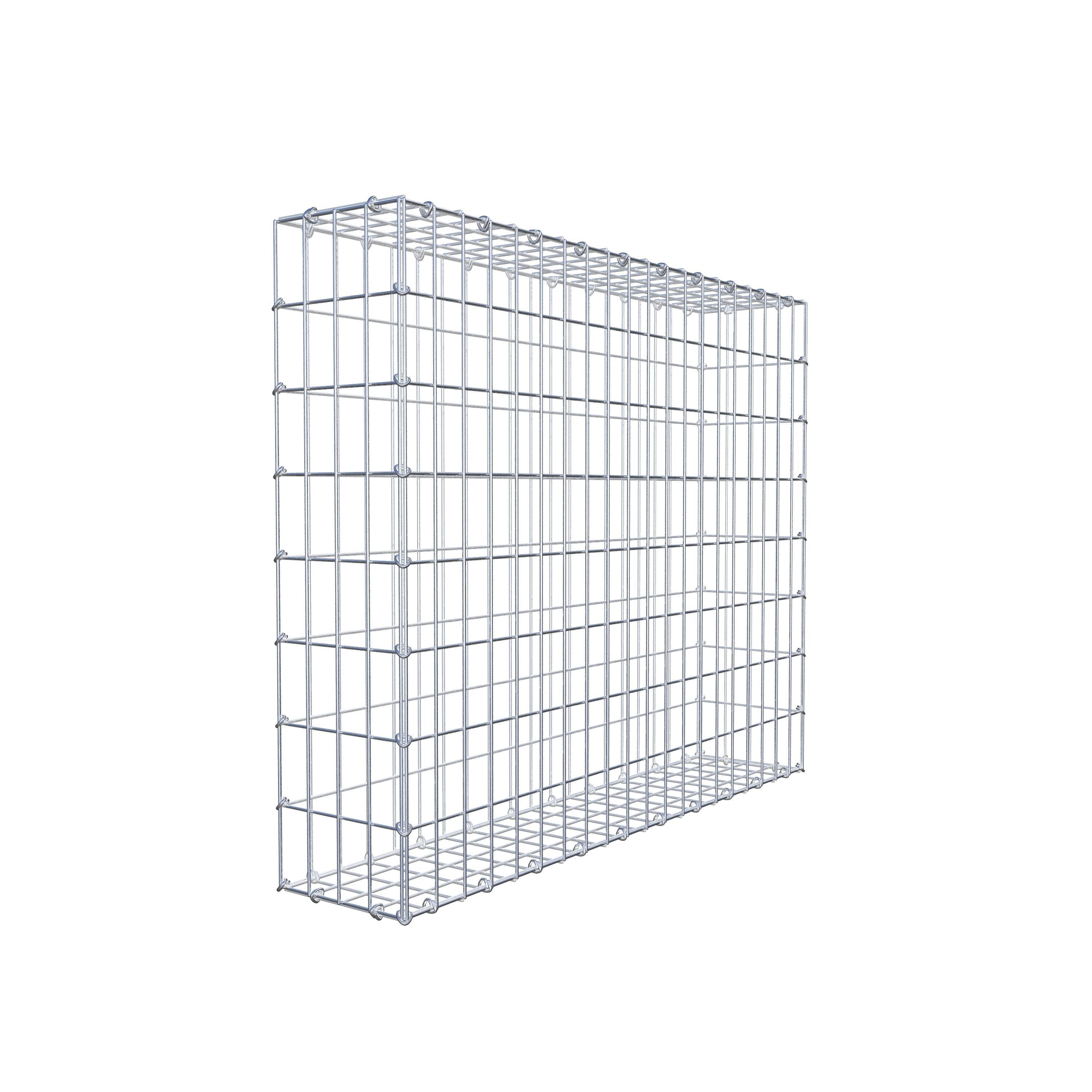 Gabion 100 cm x 80 cm x 20 cm (L x H x D), maskestørrelse 5 cm x 10 cm, C-ring