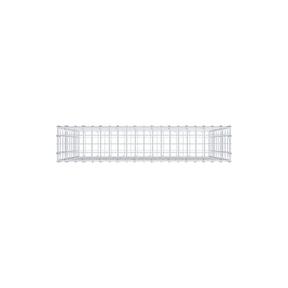 Gabione 100 cm x 100 cm x 20 cm (L x H x T), Maschenweite 5 cm x 10 cm, C-Ring
