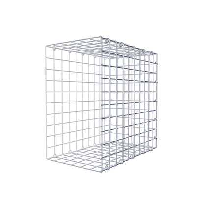 Mounted gabion type 2 50 cm x 50 cm x 30 cm (L x H x D), mesh size 5 cm x 5 cm, C-ring