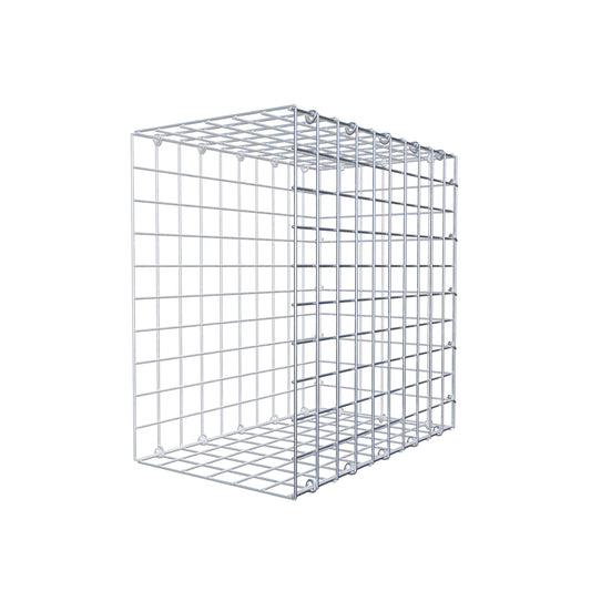 Mounted gabion type 2 50 cm x 50 cm x 30 cm (L x H x D), mesh size 5 cm x 5 cm, C-ring