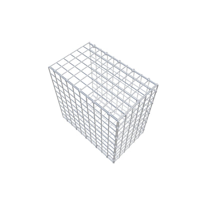 Mounted gabion type 2 50 cm x 50 cm x 30 cm (L x H x D), mesh size 5 cm x 5 cm, C-ring