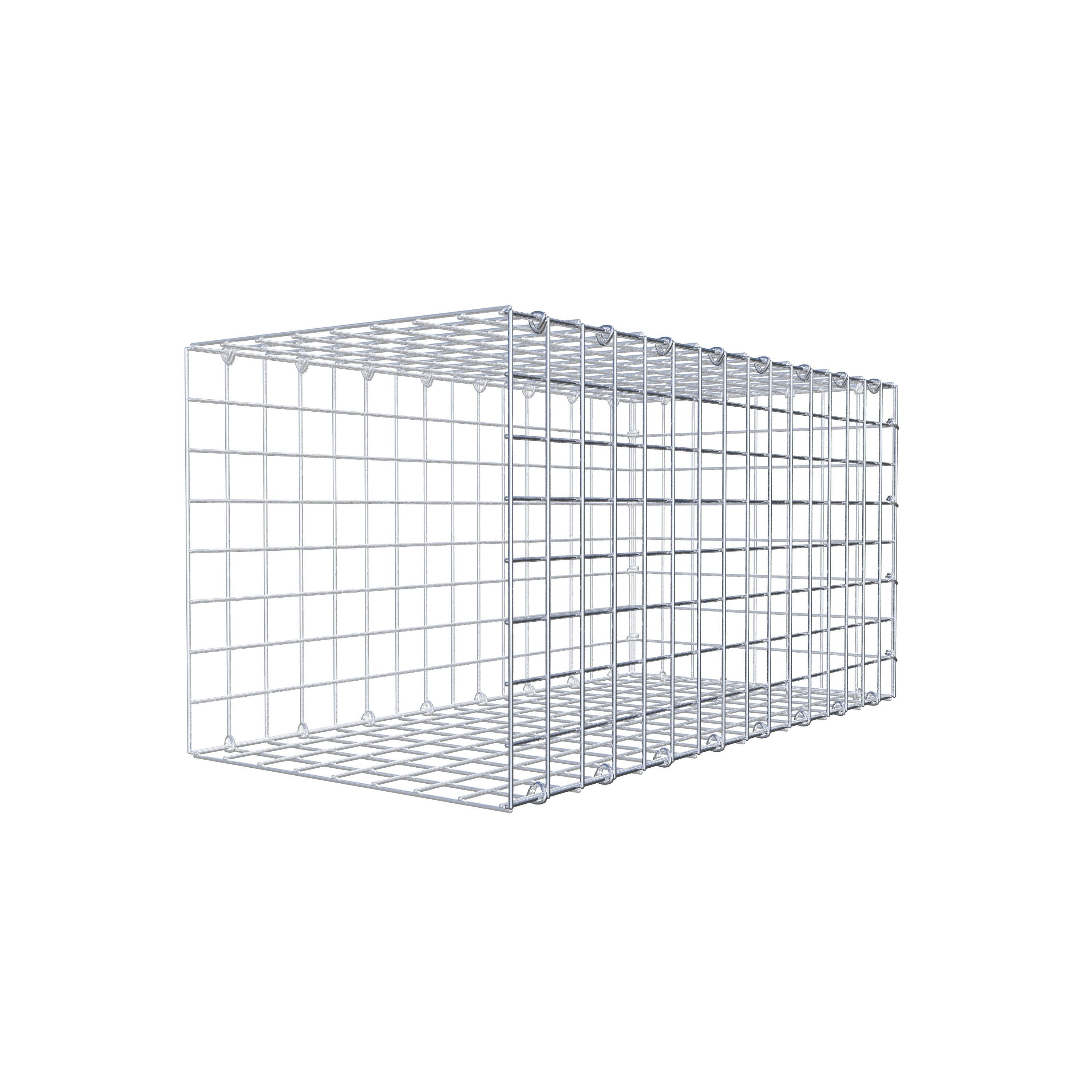 Mounted gabion type 2 80 cm x 40 cm x 40 cm (L x H x D), mesh size 5 cm x 5 cm, C-ring