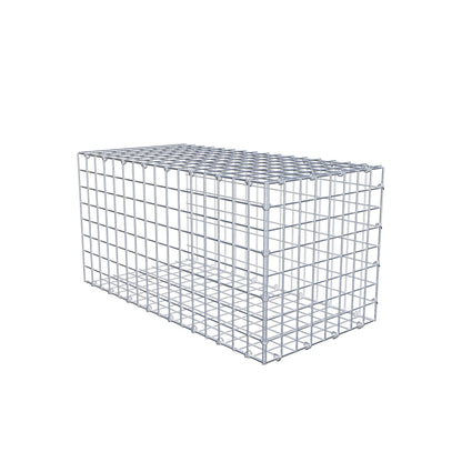 Monteret gabion type 2 80 cm x 40 cm x 40 cm (L x H x D), maskestørrelse 5 cm x 5 cm, C-ring