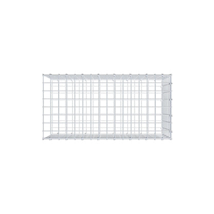 Monteret gabion type 2 80 cm x 40 cm x 40 cm (L x H x D), maskestørrelse 5 cm x 5 cm, C-ring