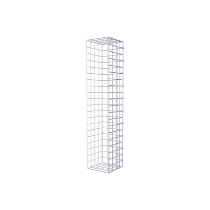 Fästbar gabion typ 2 100 cm x 20 cm x 20 cm (L x H x D), maskstorlek 5 cm x 5 cm, C-ring