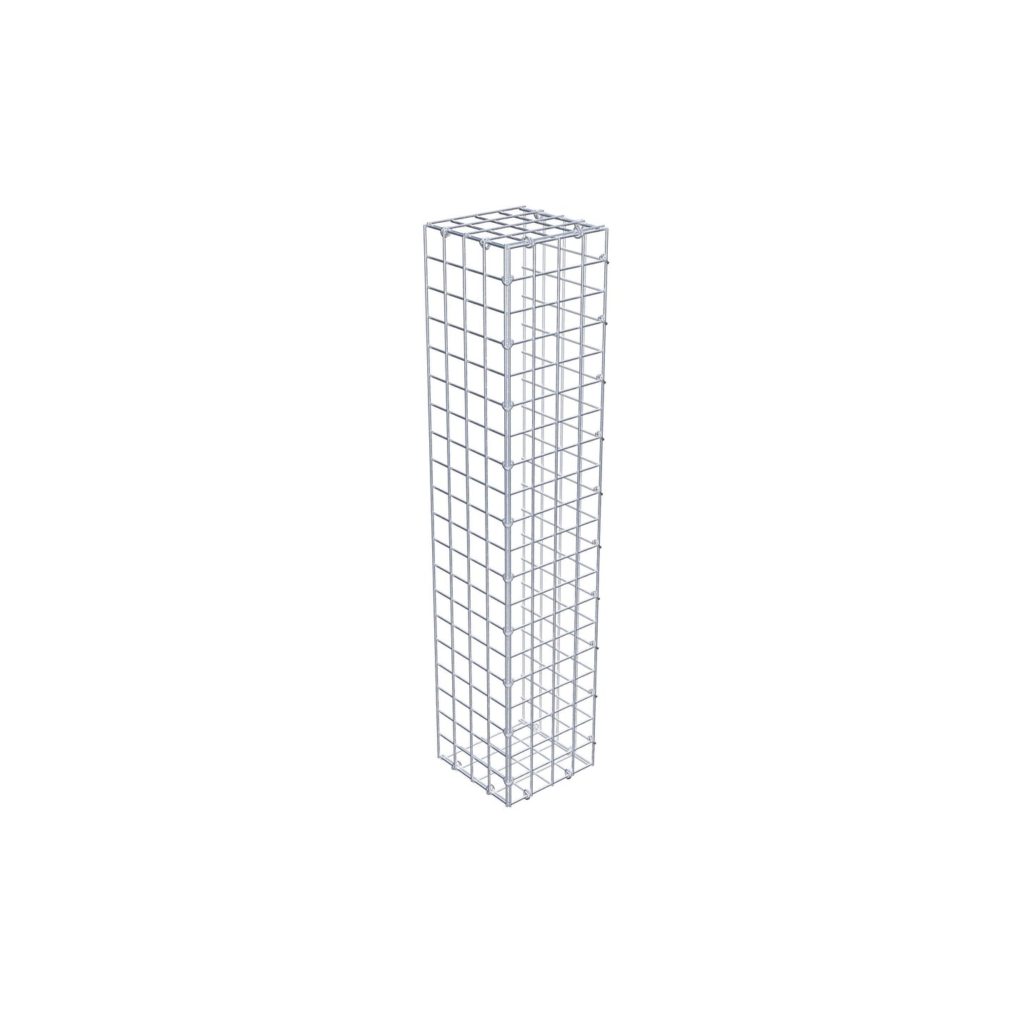 Fästbar gabion typ 2 100 cm x 20 cm x 20 cm (L x H x D), maskstorlek 5 cm x 5 cm, C-ring