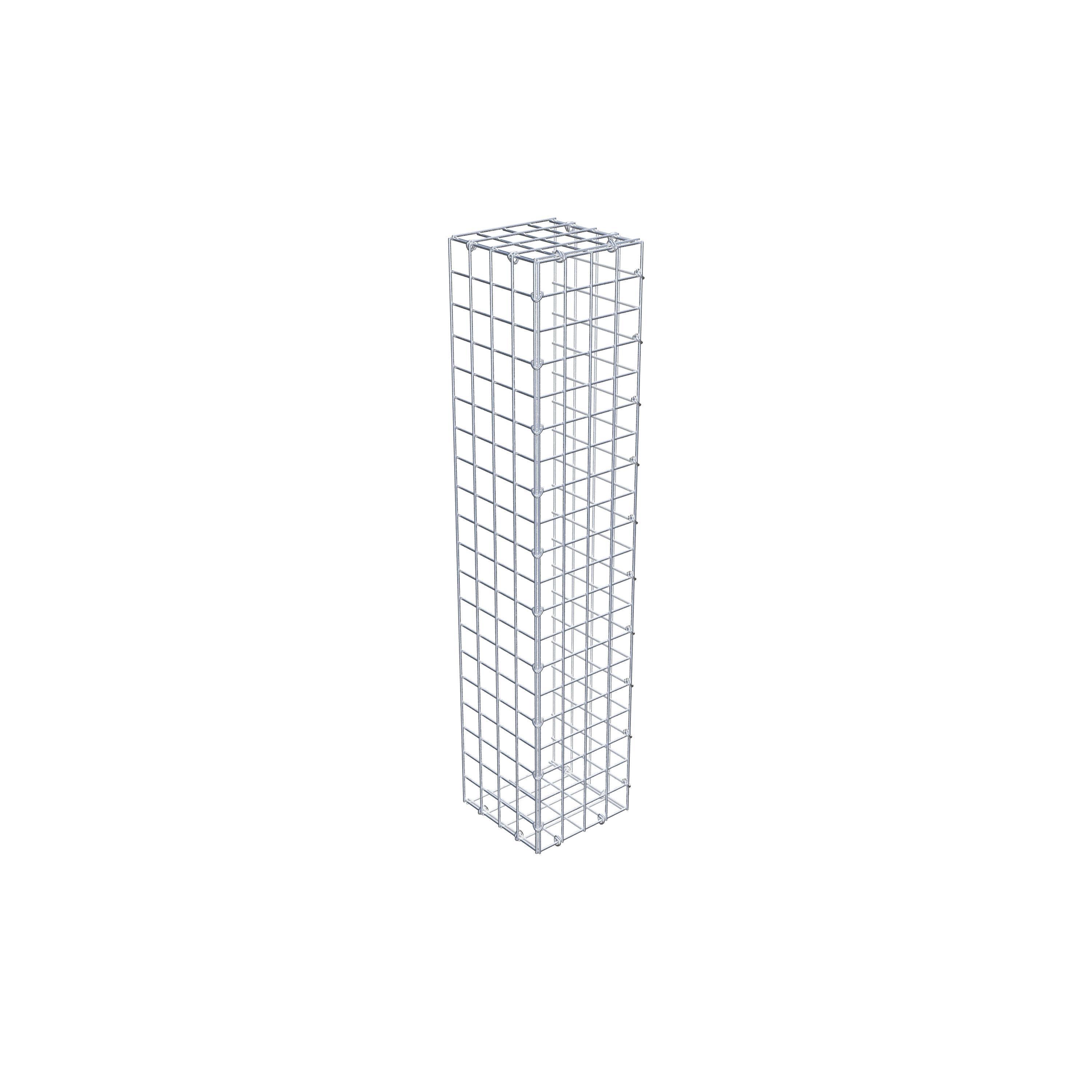 Mounted gabion type 2 100 cm x 20 cm x 20 cm (L x H x D), mesh size 5 cm x 5 cm, C-ring