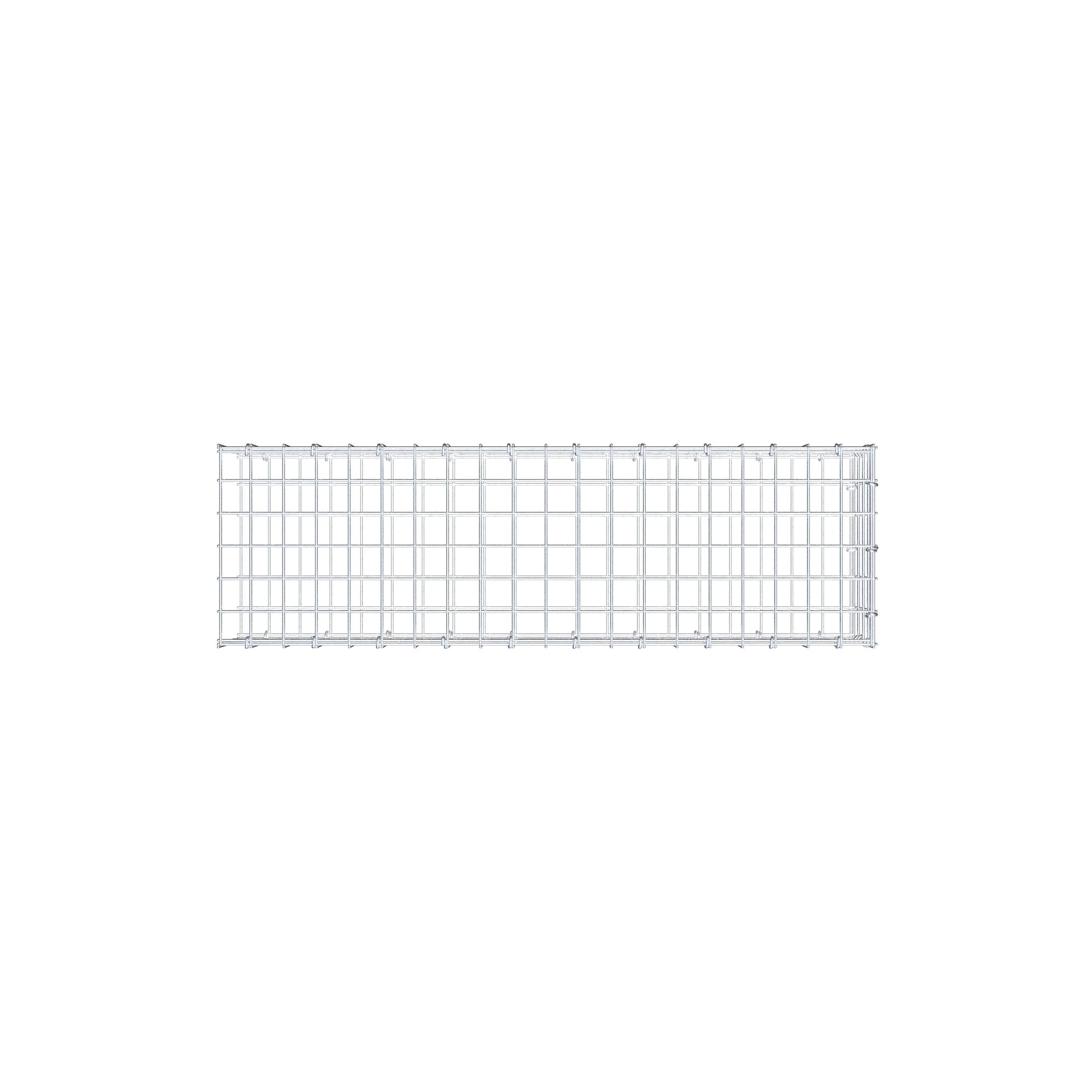 Gabbione aggiuntivo tipo 2 100 cm x 20 cm x 30 cm (L x A x P), maglia 5 cm x 5 cm, anello a C