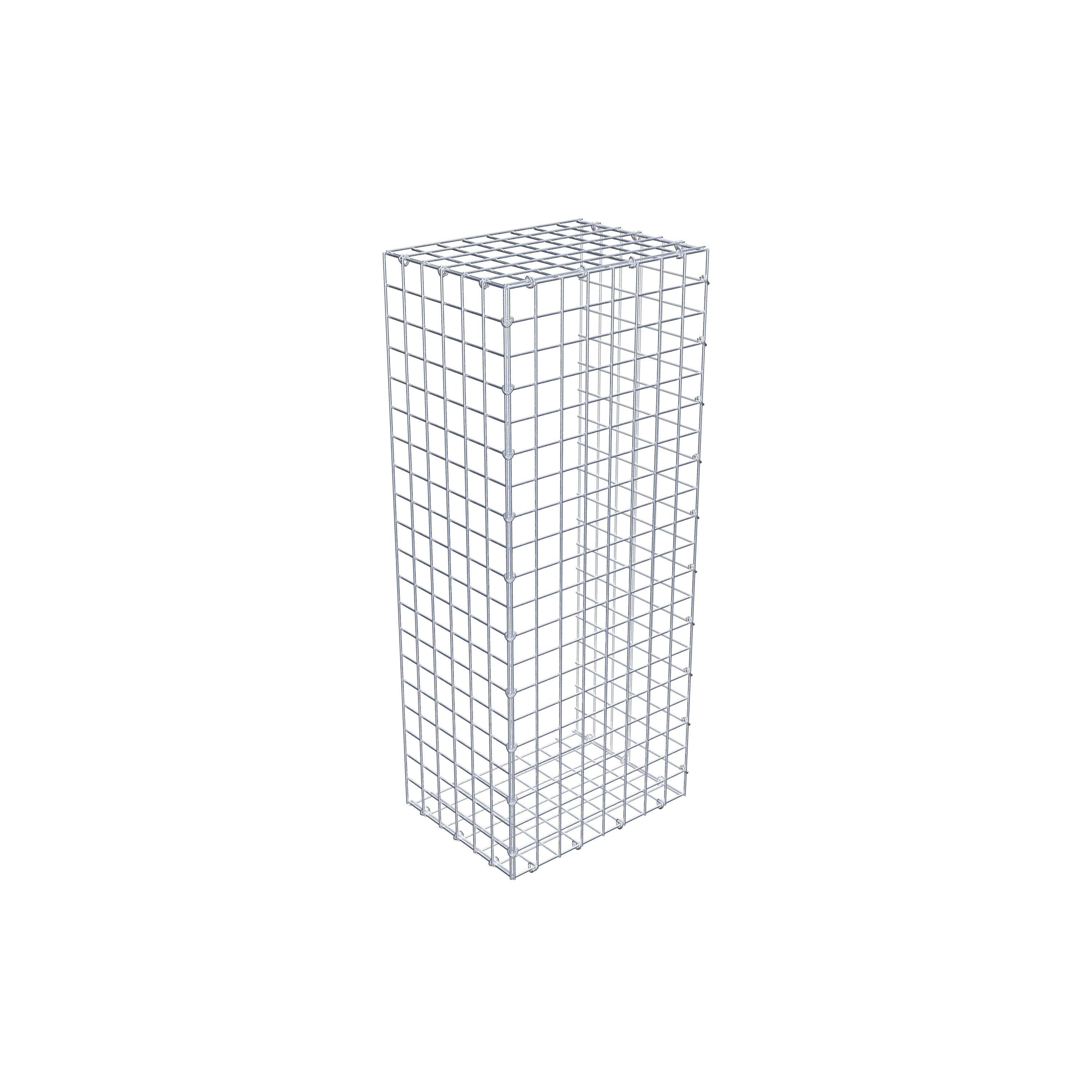 Monteret gabion type 2 100 cm x 30 cm x 40 cm (L x H x D), maskestørrelse 5 cm x 5 cm, C-ring