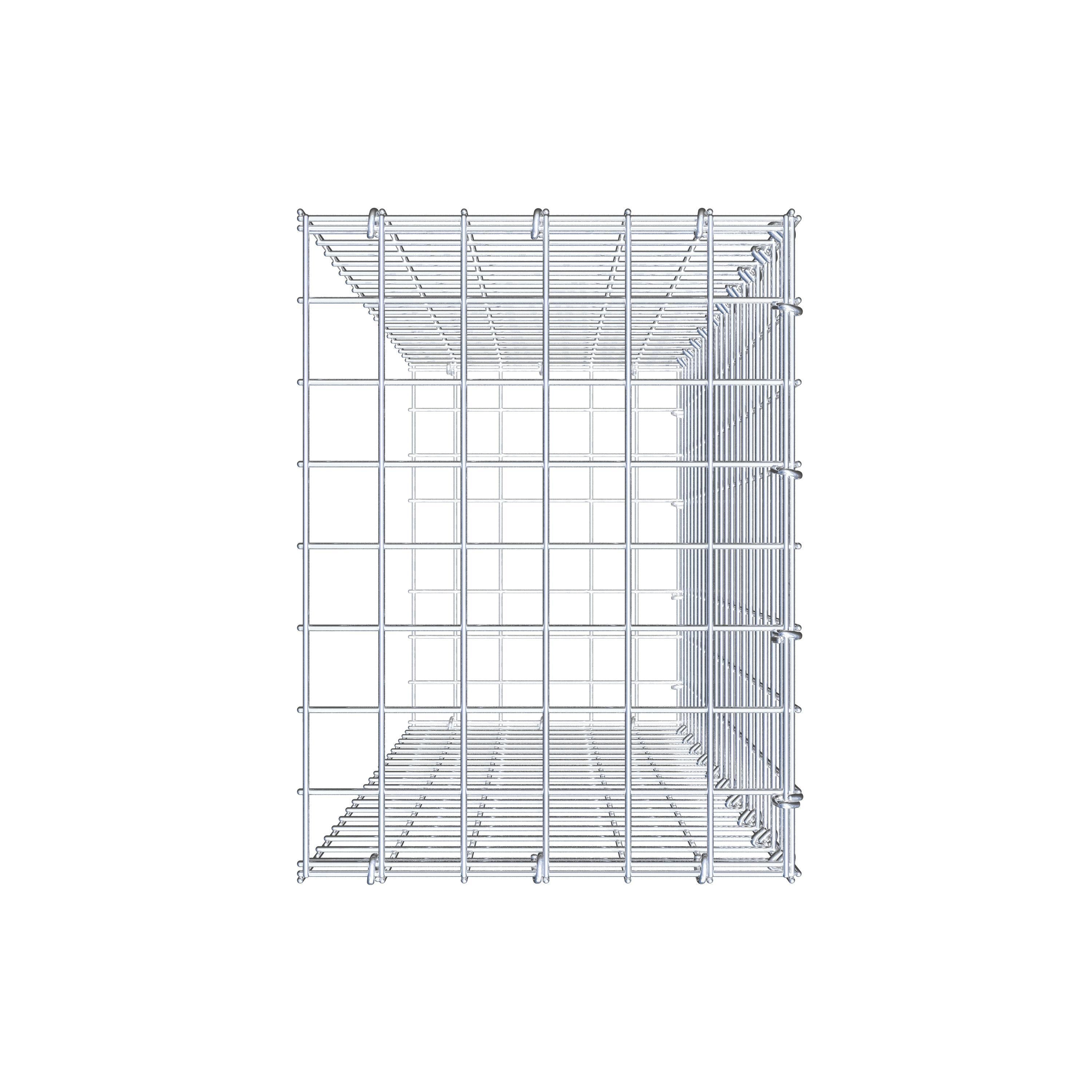 Gabião Tipo 2 100 cm x 30 cm x 40 cm (C x A x P), malhagem 5 cm x 5 cm, anel C