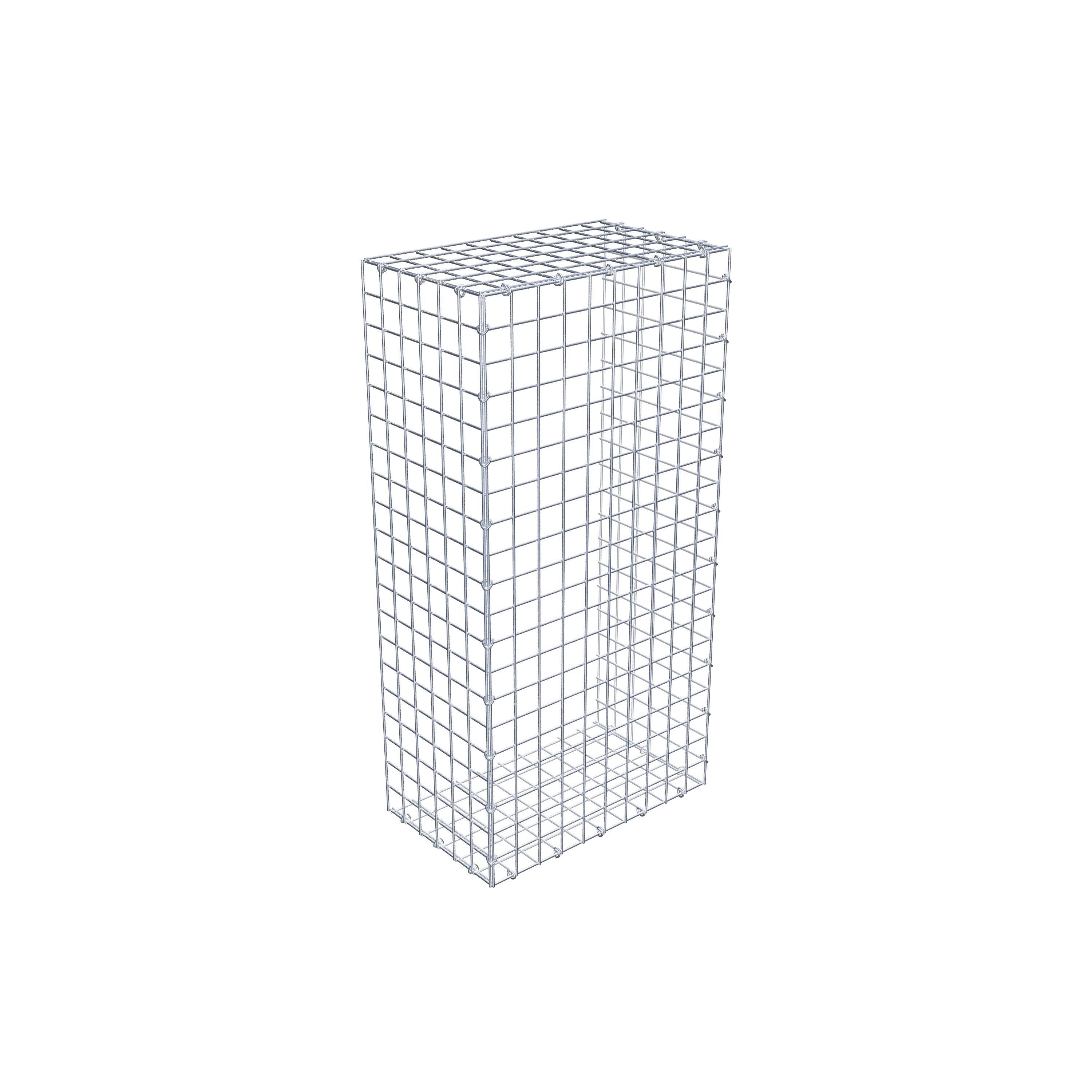 Monteret gabion type 2 100 cm x 30 cm x 50 cm (L x H x D), maskestørrelse 5 cm x 5 cm, C-ring