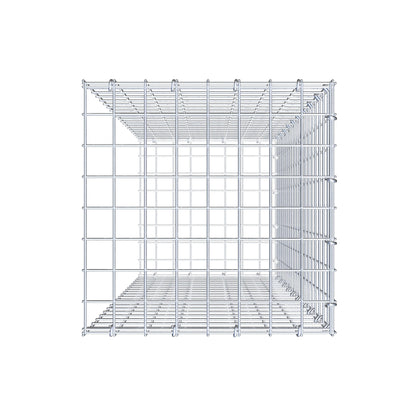 Typ 2 påbyggnadsgabion 100 cm x 40 cm x 40 cm (L x H x D), maskstorlek 5 cm x 5 cm, C-ring