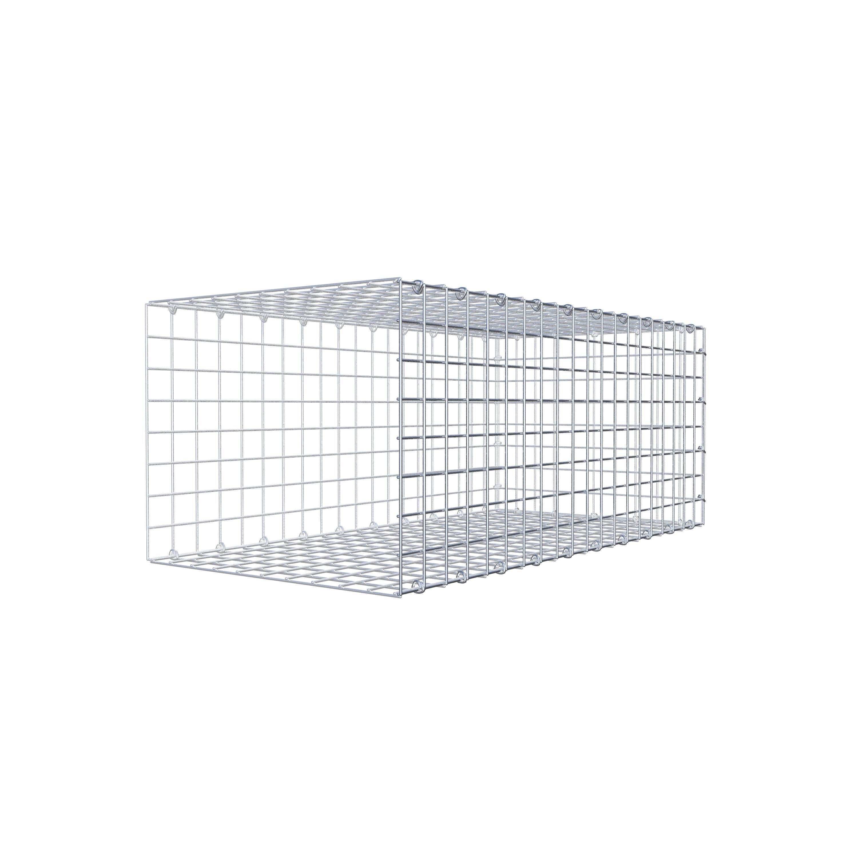 Gavión complementario de tipo 2 100 cm x 40 cm x 50 cm (largo x alto x fondo), malla 5 cm x 5 cm, anillo en C