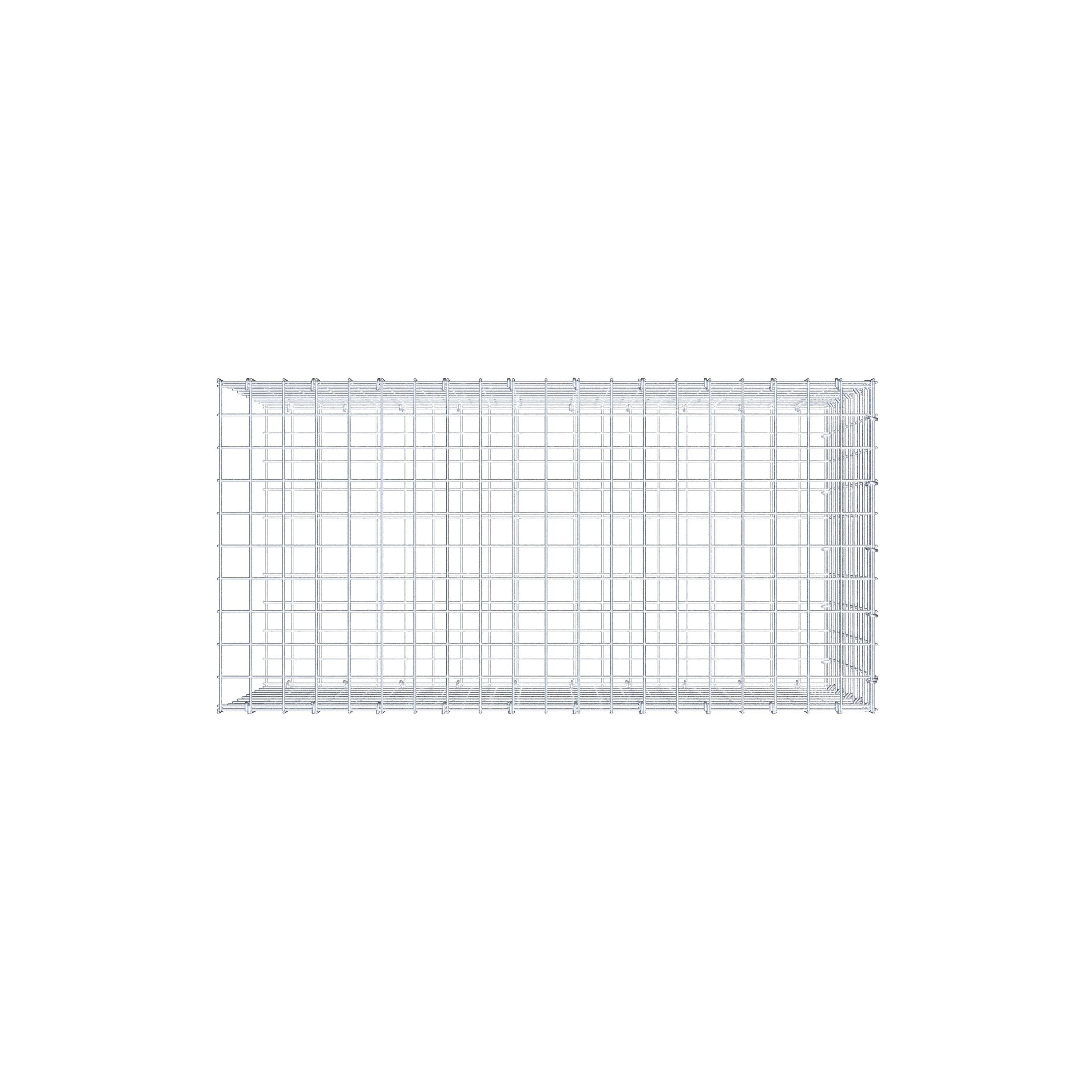 Anbaugabione Typ 2 100 cm x 50 cm x 50 cm (L x H x T), Maschenweite 5 cm x 5 cm, C-Ring