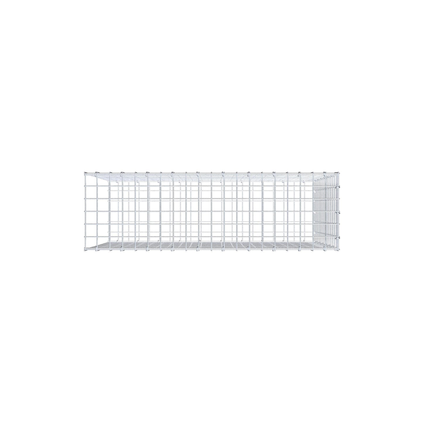 Anbaugabione Typ 2 100 cm x 70 cm x 30 cm (L x H x T), Maschenweite 5 cm x 5 cm, C-Ring