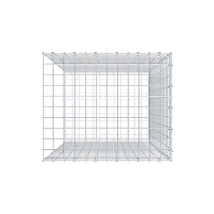 Mounted gabion type 2 100 cm x 60 cm x 50 cm (L x H x D), mesh size 5 cm x 5 cm, C-ring