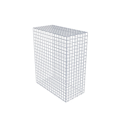 Typ 2 påbyggnadsgabion 100 cm x 80 cm x 40 cm (L x H x D), maskstorlek 5 cm x 5 cm, C-ring