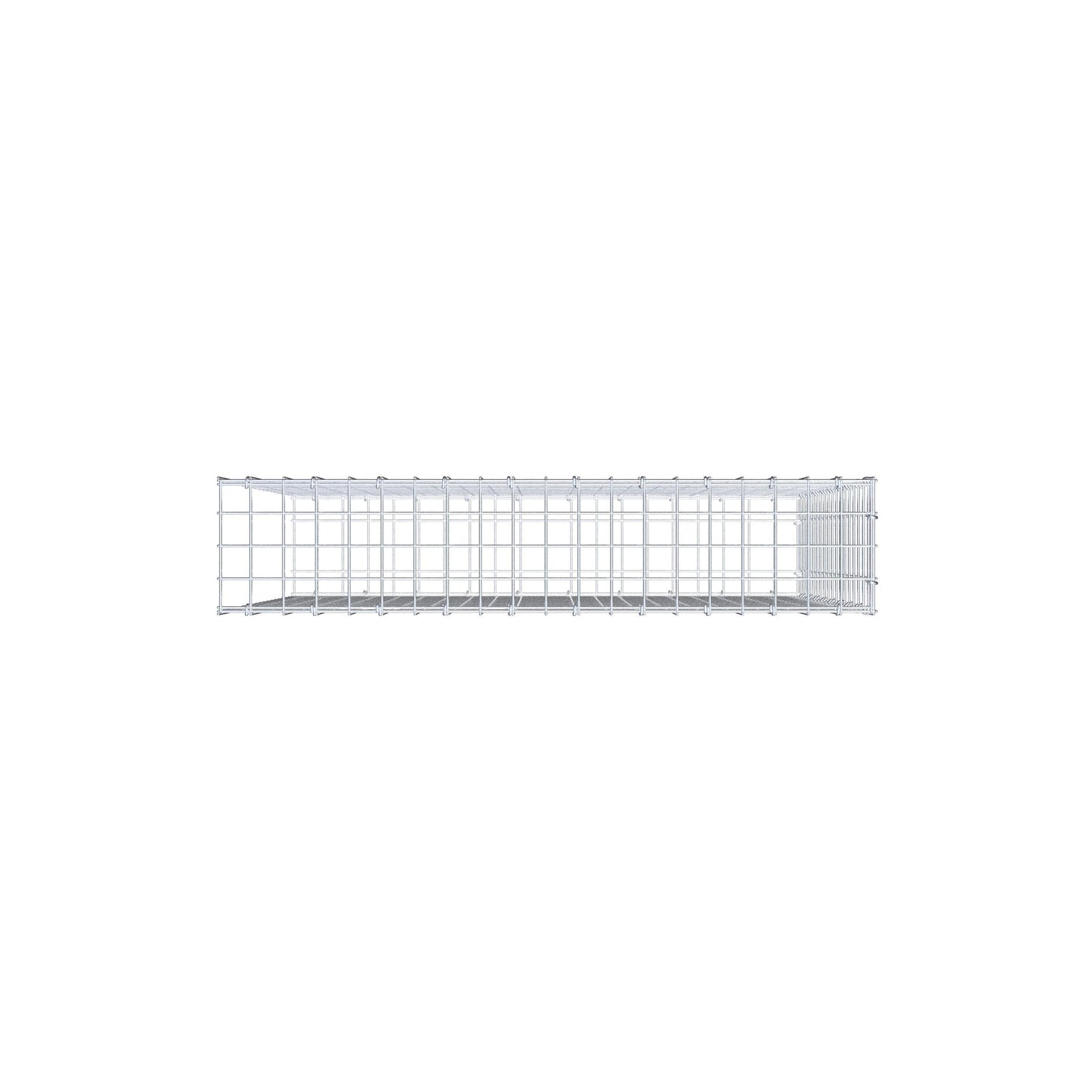 Mounted gabion type 2 100 cm x 90 cm x 20 cm (L x H x D), mesh size 5 cm x 5 cm, C-ring