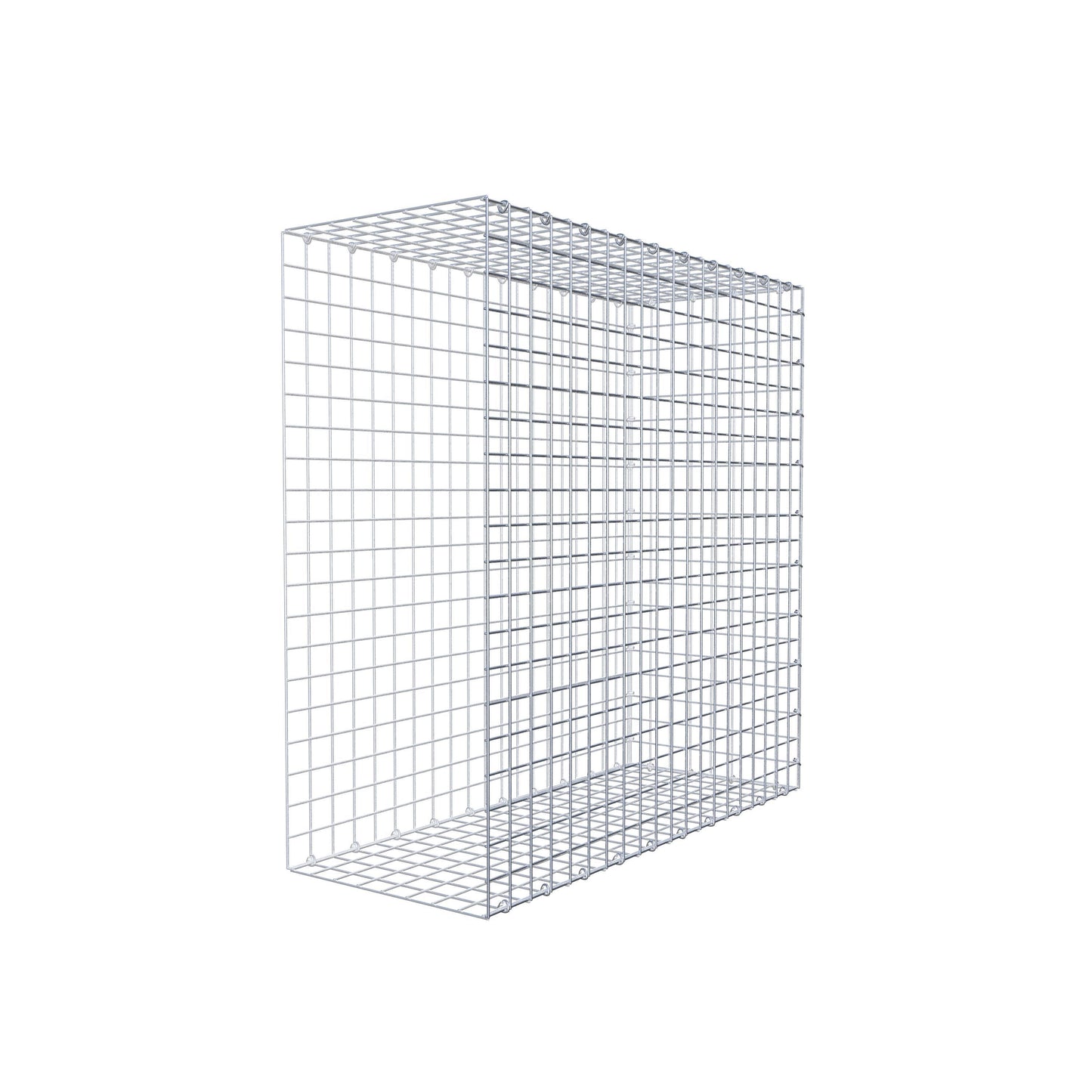 Fästbar gabion typ 2 100 cm x 100 cm x 40 cm (L x H x D), maskstorlek 5 cm x 5 cm, C-ring