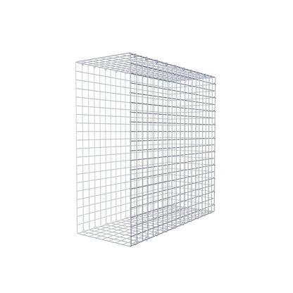 Fästbar gabion typ 2 100 cm x 100 cm x 40 cm (L x H x D), maskstorlek 5 cm x 5 cm, C-ring