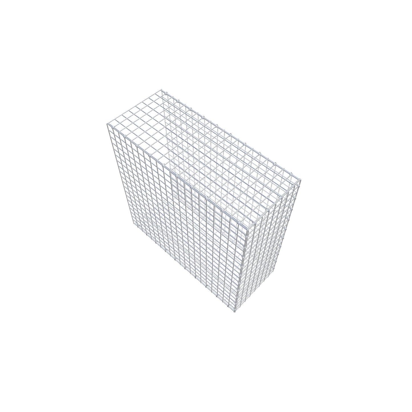 Fästbar gabion typ 2 100 cm x 100 cm x 40 cm (L x H x D), maskstorlek 5 cm x 5 cm, C-ring