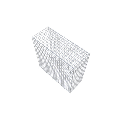 Fästbar gabion typ 2 100 cm x 100 cm x 40 cm (L x H x D), maskstorlek 5 cm x 5 cm, C-ring
