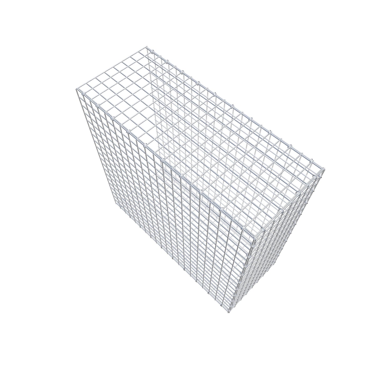 Fästbar gabion typ 2 100 cm x 100 cm x 40 cm (L x H x D), maskstorlek 5 cm x 5 cm, C-ring