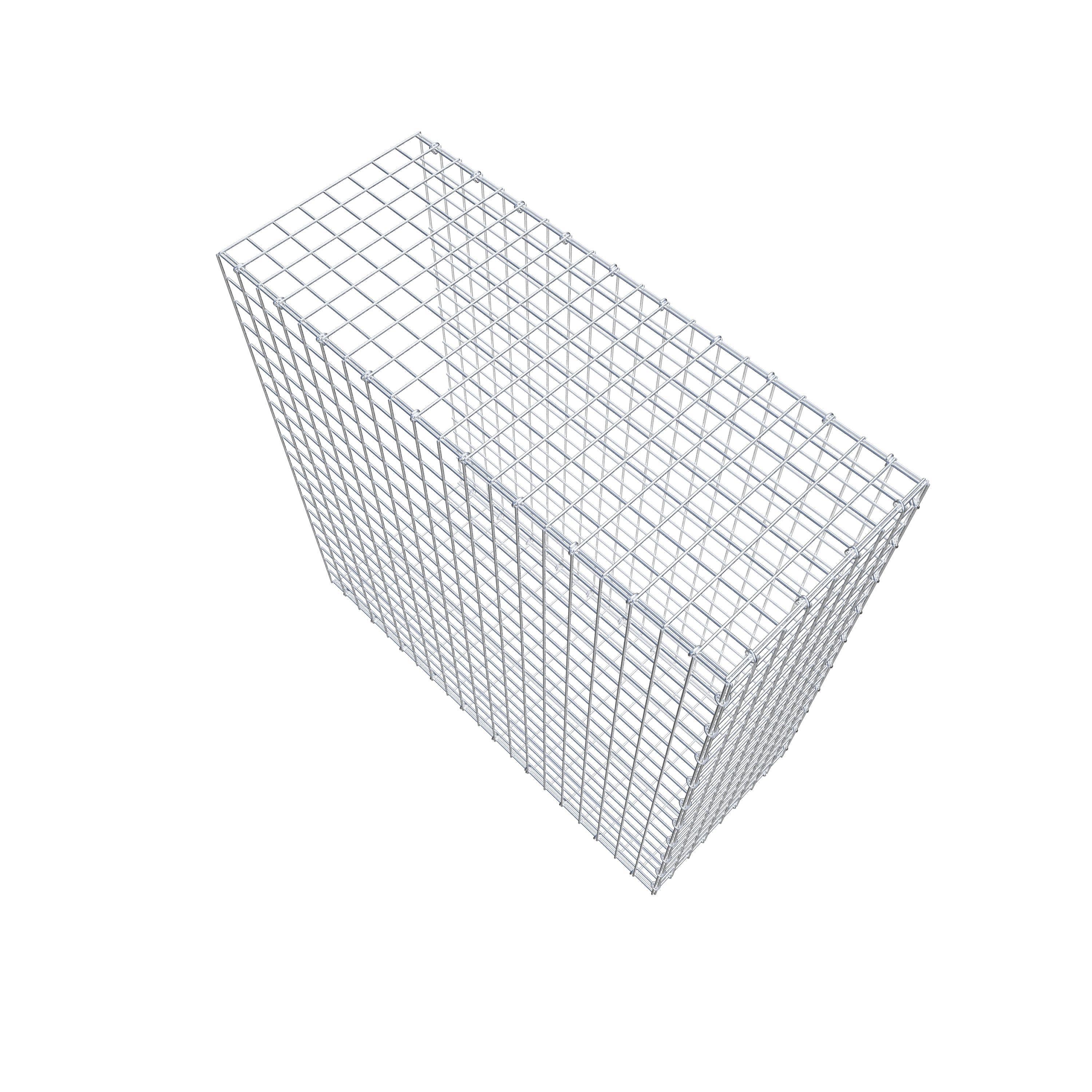 Fästbar gabion typ 2 100 cm x 100 cm x 40 cm (L x H x D), maskstorlek 5 cm x 5 cm, C-ring