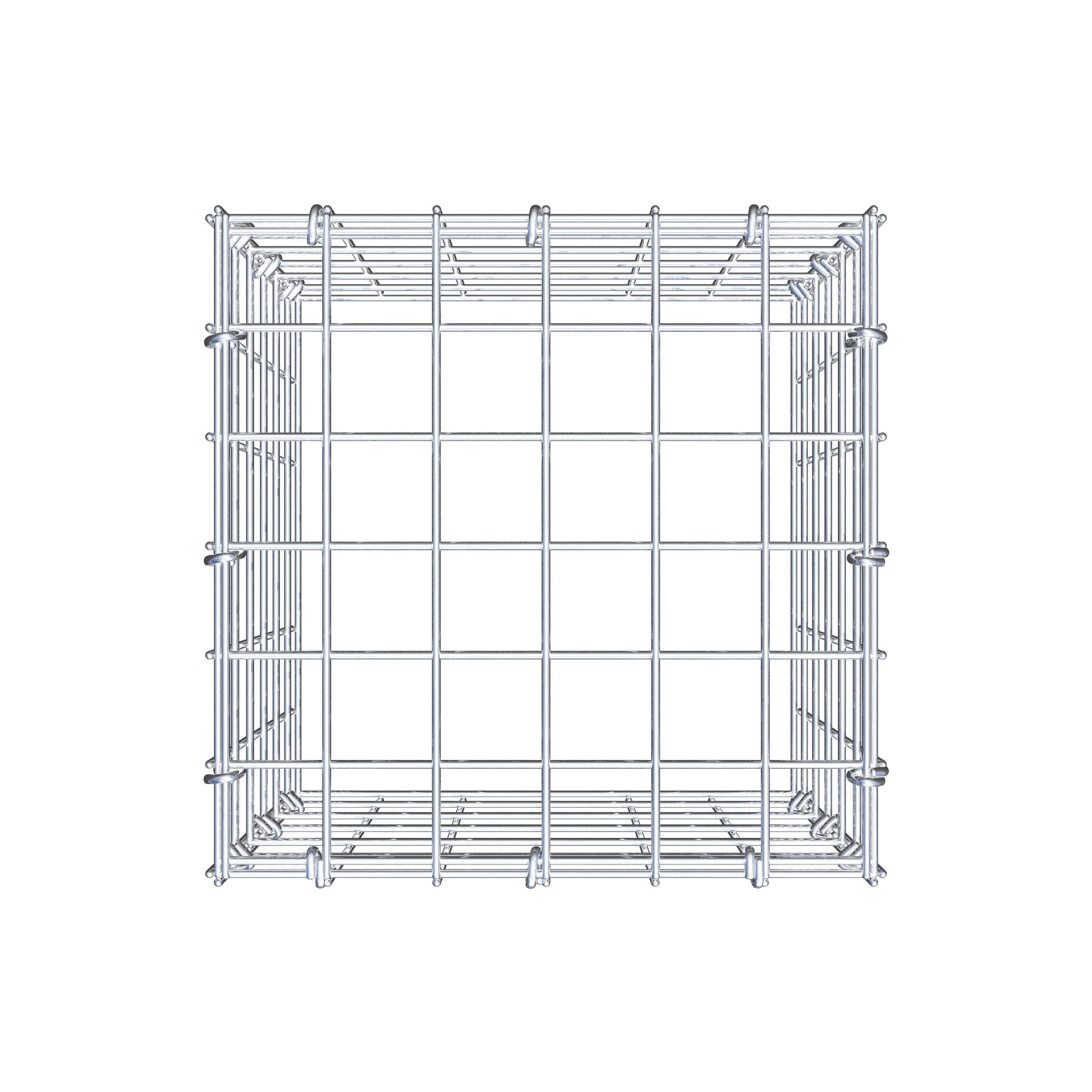 Gabião Tipo 3 30 cm x 30 cm x 30 cm (C x A x P), malhagem 5 cm x 5 cm, anel C