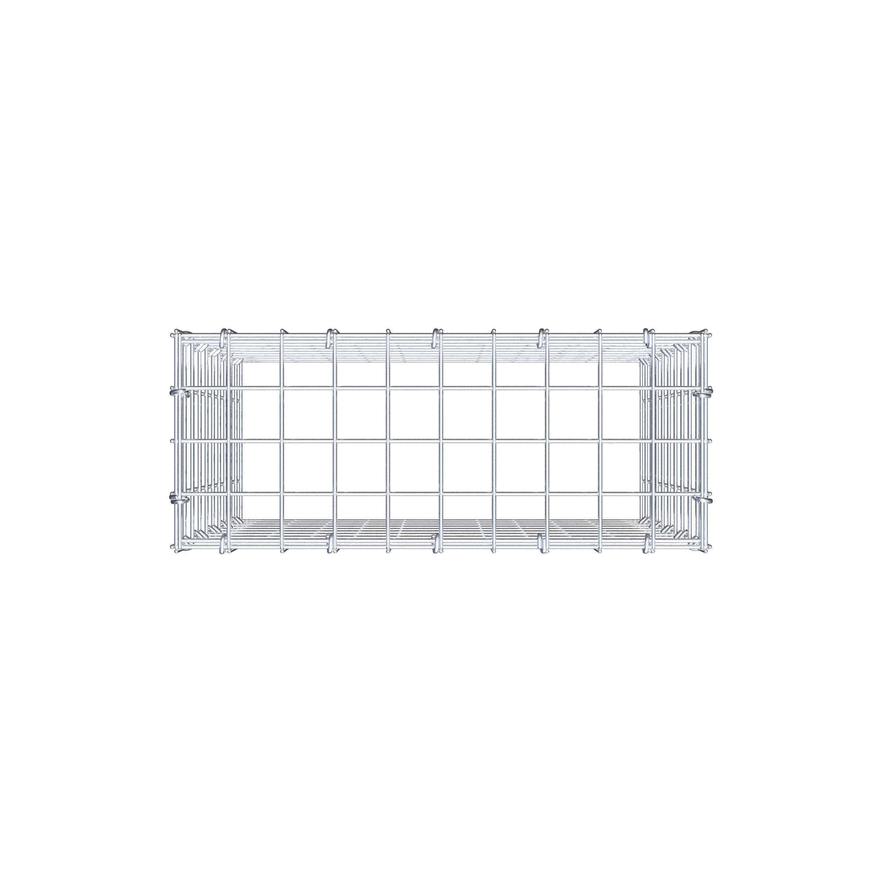 Gabião Tipo 3 50 cm x 50 cm x 20 cm (C x A x P), malhagem 5 cm x 5 cm, anel C