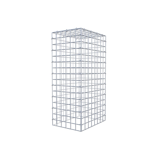 Monteret gabion type 3 80 cm x 40 cm x 30 cm (L x H x D), maskestørrelse 5 cm x 5 cm, C-ring